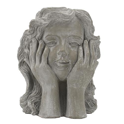 Girl Statue Planter - 255 X 245 X 290