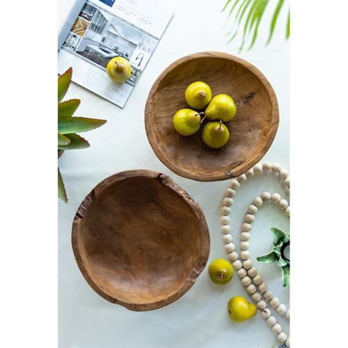 Teak Bowl Set of 2 - 300 X 300 X 150