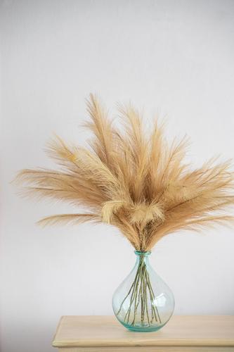 Artificial Pampas Grass X3 Branches - Brown