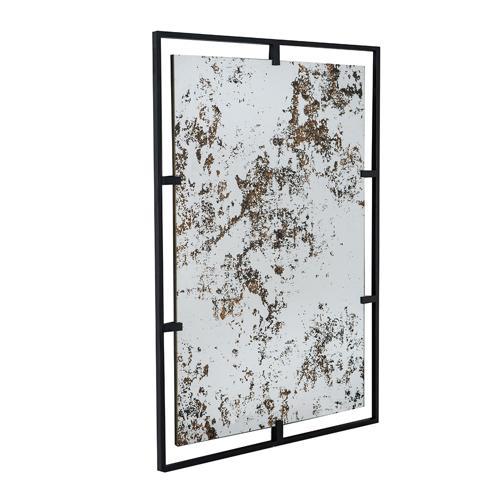 Antique Mirror with Metal Frame - 560 X 810 X 15