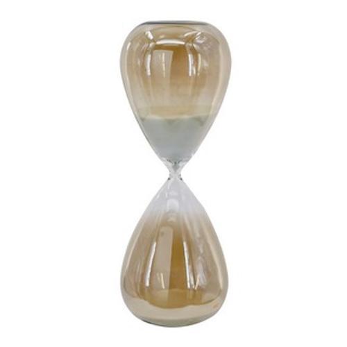 Hourglass With. Grey Luster Finish, 90 Minutes, White Sand