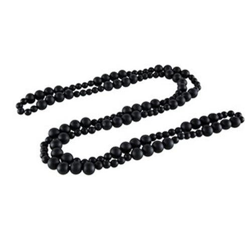 Black Wood Beads