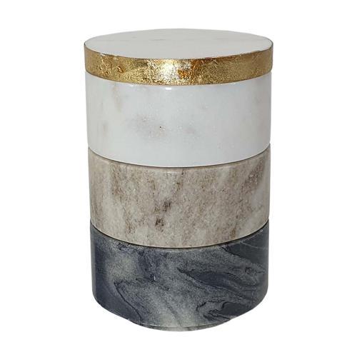 Stackable Storage Jars with Lid Set of 3