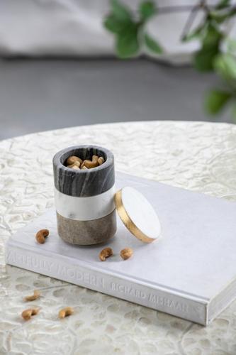 Stackable Storage Jars with Lid Set of 3