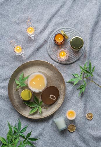 Earl Grey Scented Candles Set of 2