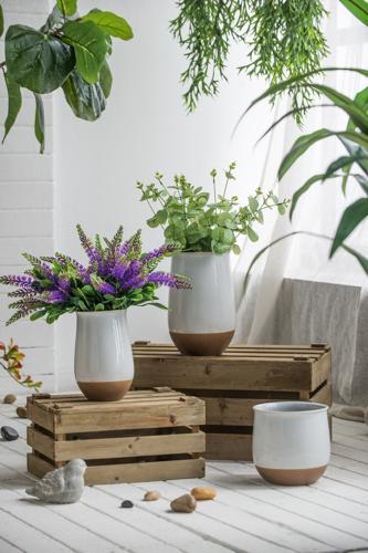 Flower Ceramic Vase - 130 X 130 X 200