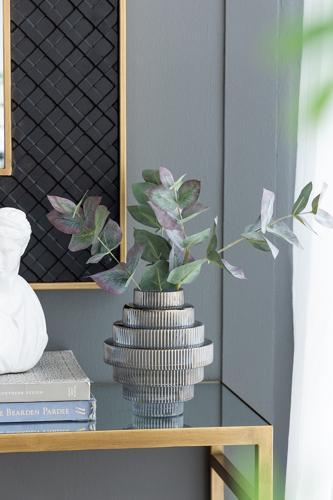 Glass Vase Set of 2 Smoke - 150 X 150 X 170