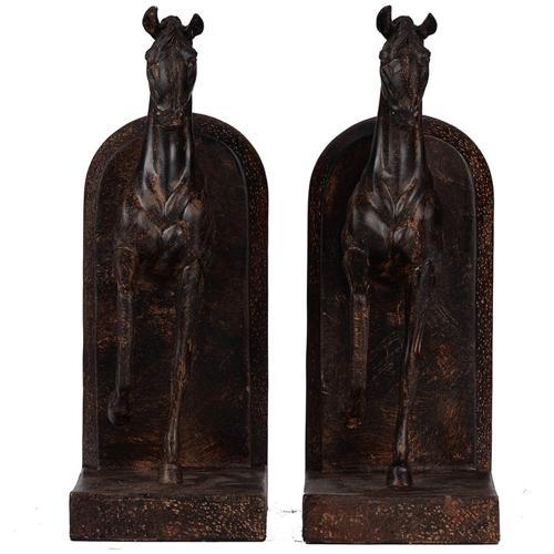 Horse Bookends Set of 2 - 127 X 101 X 266