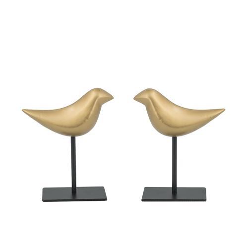 Gold Birds Set of 2 - 160 X 160 X 200