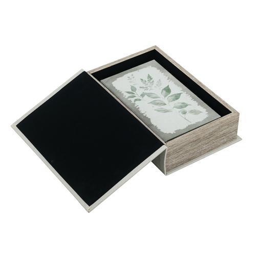 Green Leaf Book Box Set of 2 - 180 X 70 X 270 - SE2961