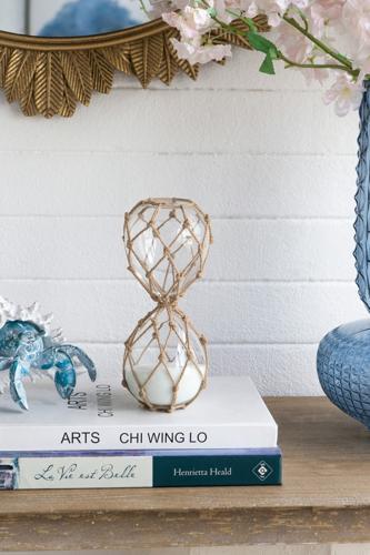 Woven Hourglass with White Sand - Small