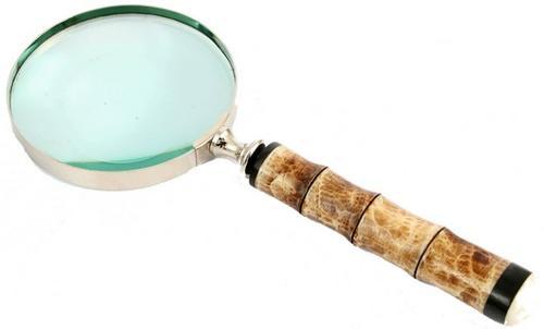 Magnifier Glass Nickel / Bone