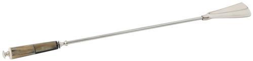 Aluminium Shoe Horn with Horn Handle - 610 X 47 X 25
