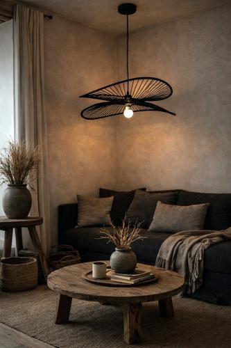 Bamboo Pendant - Black