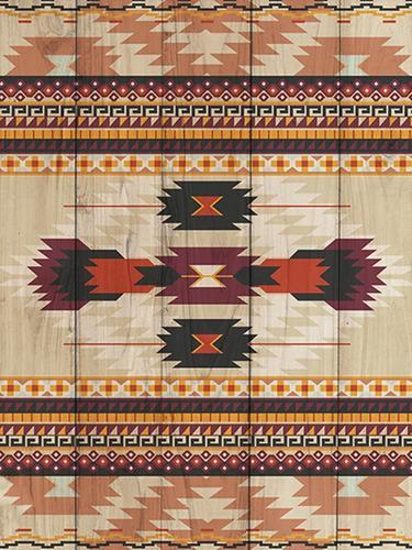 Wood Panel Art - Tribal Weave Iv