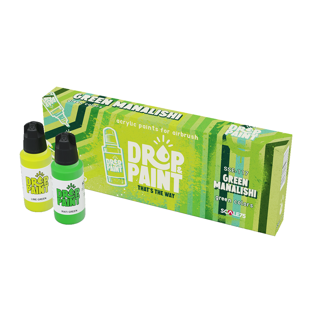 Scale 75 - Drop and Paints - Green Manalishi Paint Set