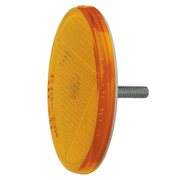 Amber Retro Reflector With Fixing Bolt