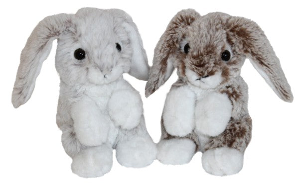 Standing Plush Rosa Rabbit - Set Of 2 Assorted (Grey And Brown)