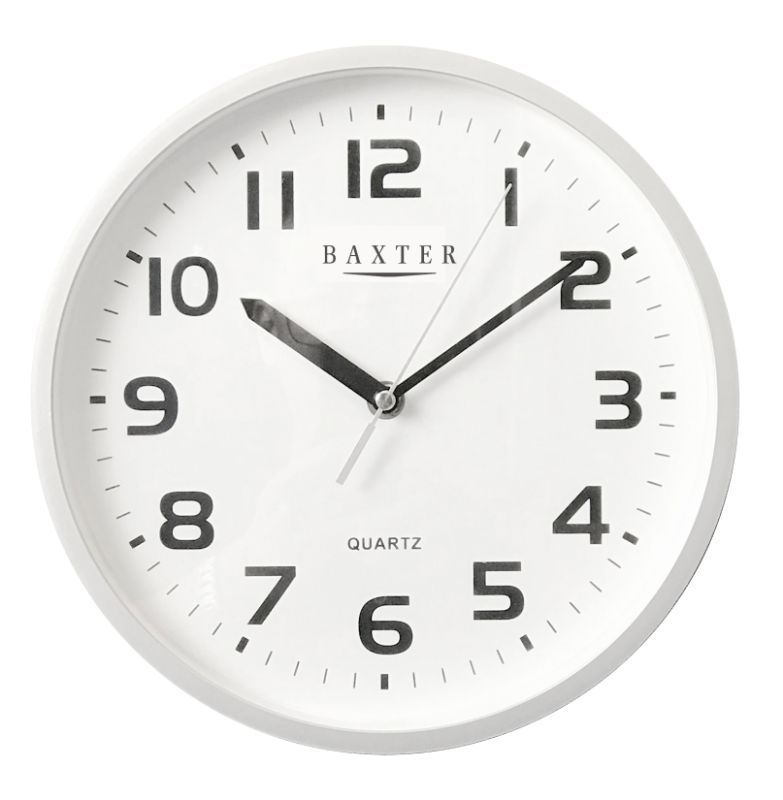 BAXTER - Baxter Adams with Clock Arabic 25cm-Silver
