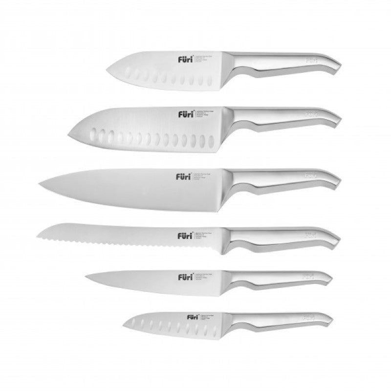 Furi - Stone Knife Block Snow Terazzo Set 7 Piece