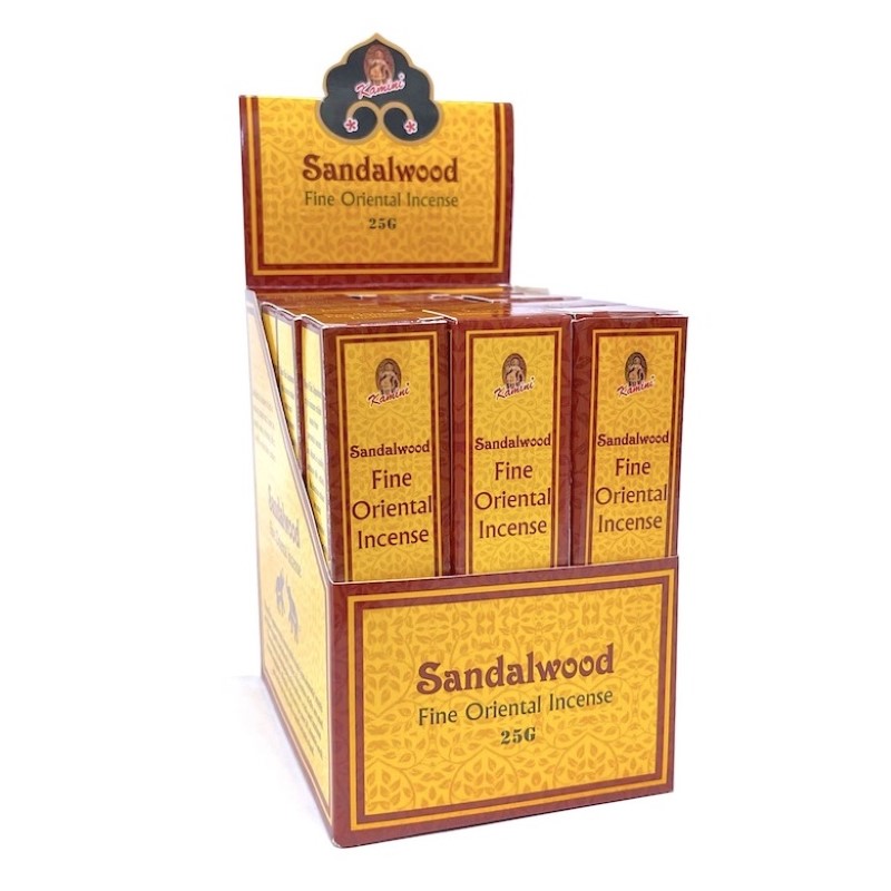 Kamini Sandalwood - Set of 12 Japanese Style Incense 25gm