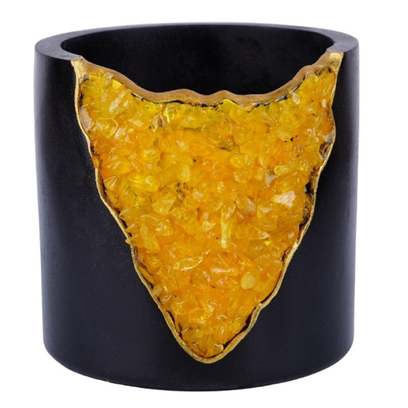 Citrine Crystal Planter 4"