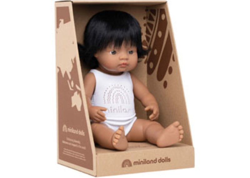 Miniland - Baby Doll - Hispanic Girl 38cm