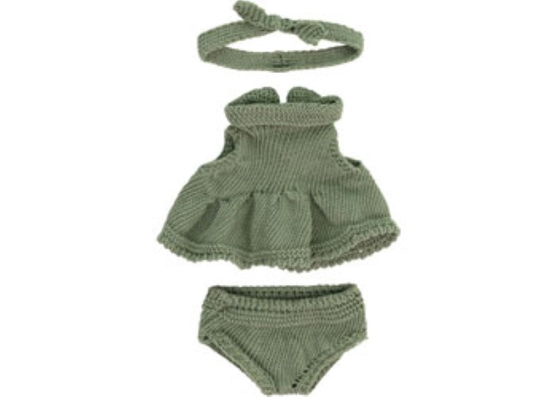 Miniland - Knitted Doll Outfit 21cm - Dress & Headband