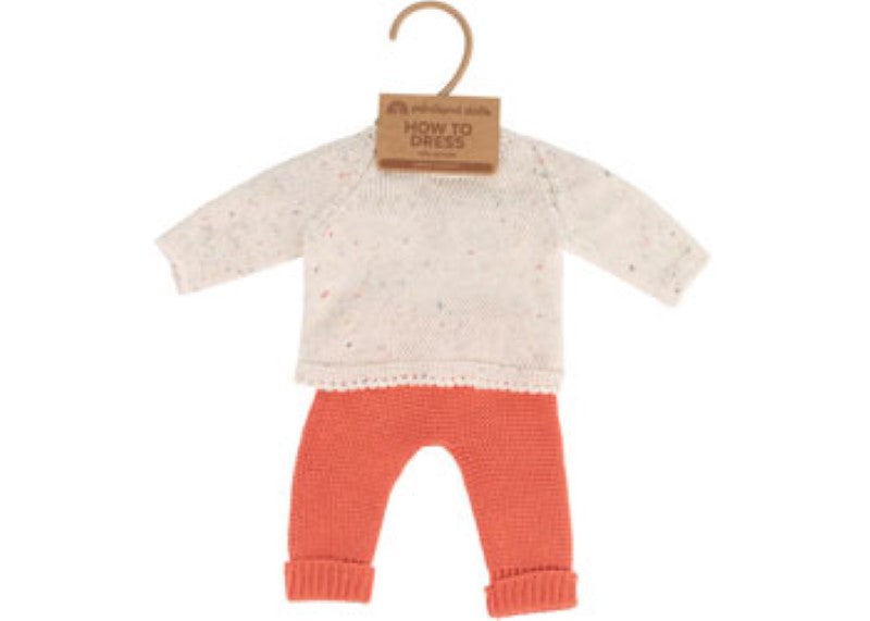 Miniland - Knitted Doll Outfit 38cm - Sweater & Trousers