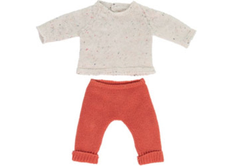 Miniland - Knitted Doll Outfit 38cm - Sweater & Trousers