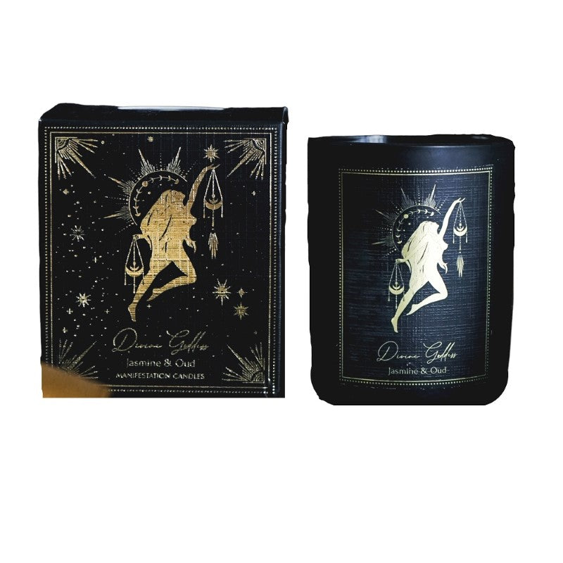 Divine Goddess Jasmine &Oud Manifestation Candle 100gm