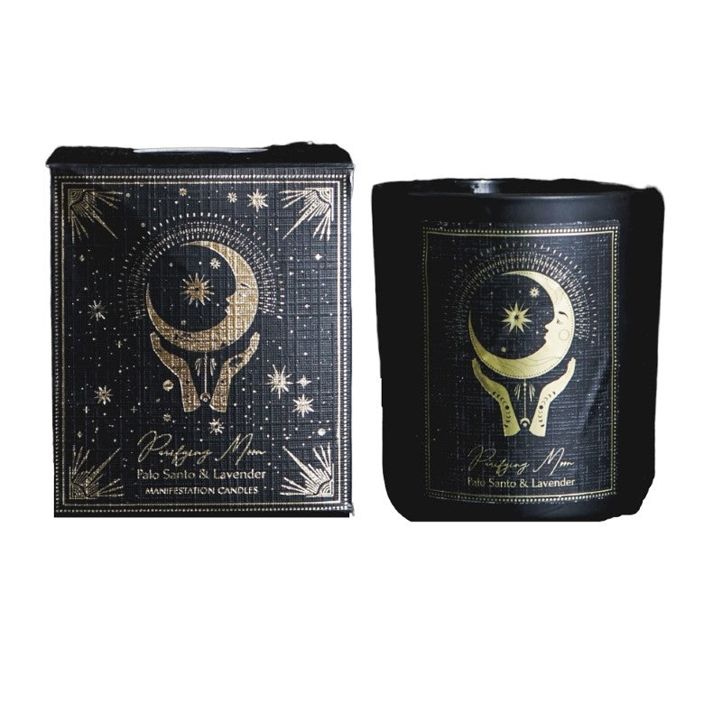 Purifying Moon Palo Santo & Lavender Manifestation Candle 100gm