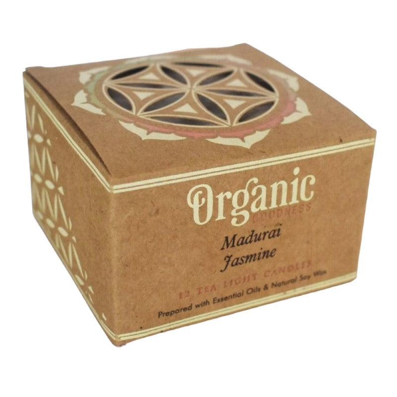 Jasmine Tealight Candle - Set of 12 Organic Goodness
