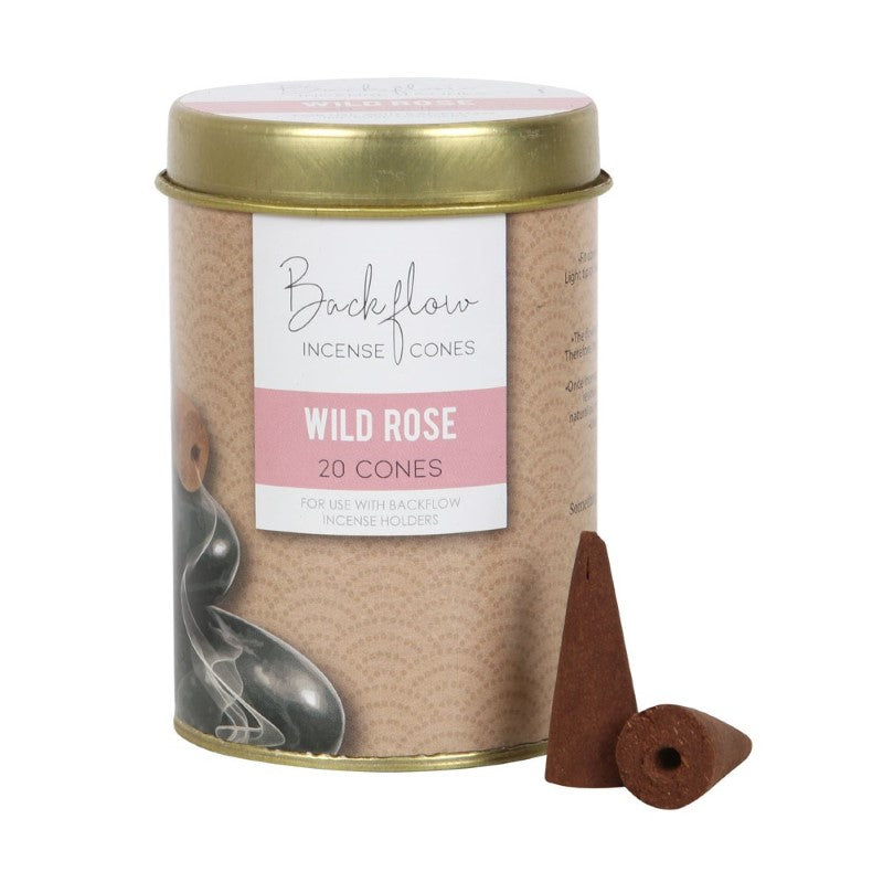 Set - Set of 6 Wild Rose Backflow Incense Cones