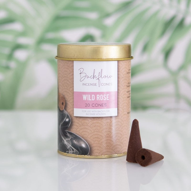 Set - Set of 6 Wild Rose Backflow Incense Cones