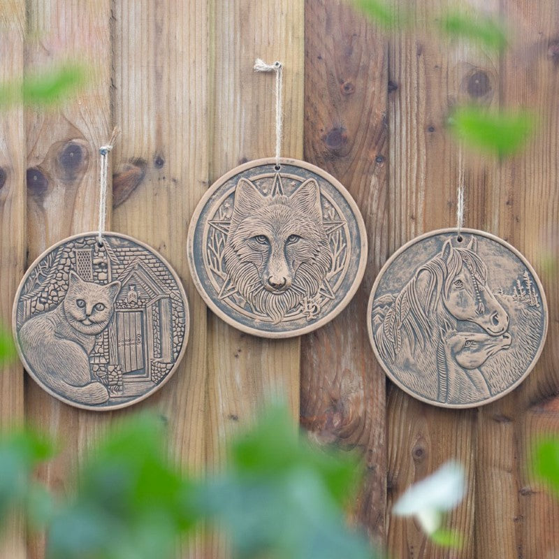 Wild One Bronze Terracotta Plaque by Lisa Parker