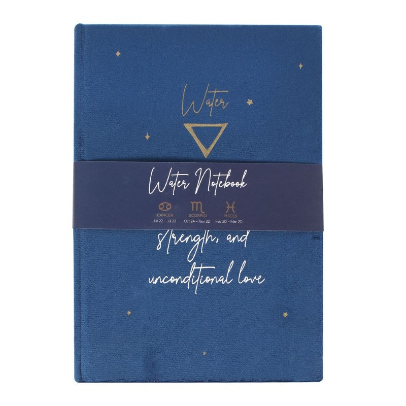Water Element Velvet Notebook