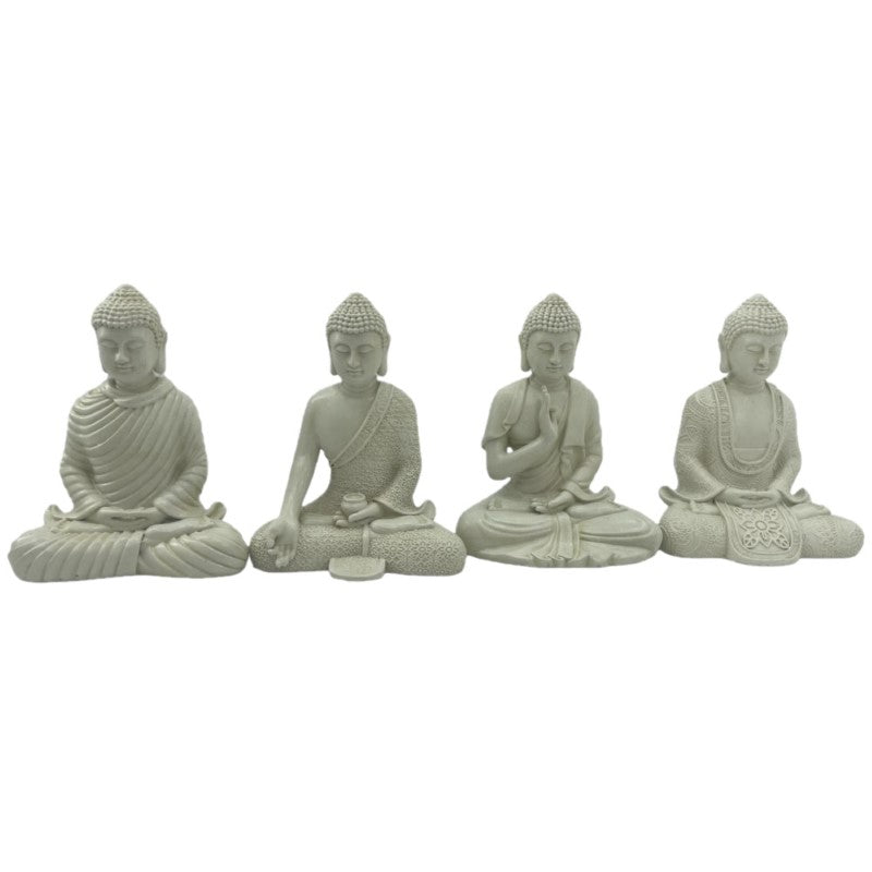 Set of 4 Buddhas Cream - Set of 4