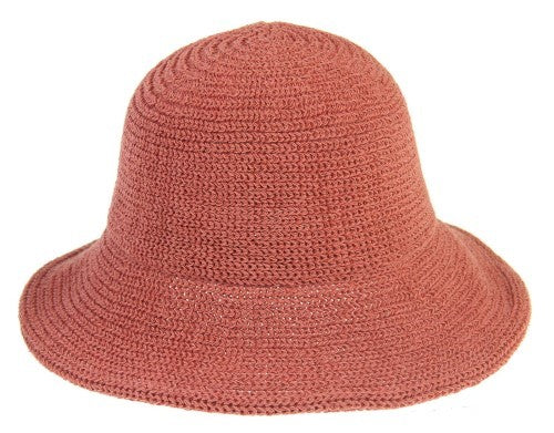 Lainey Woven Hat CERISE