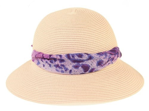 Lani Scarf Trim Hat PINK