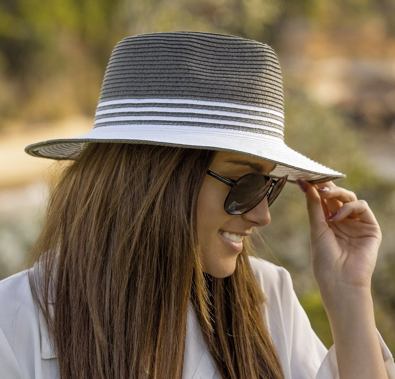 Hat - Ladies Fedora 58cm - White