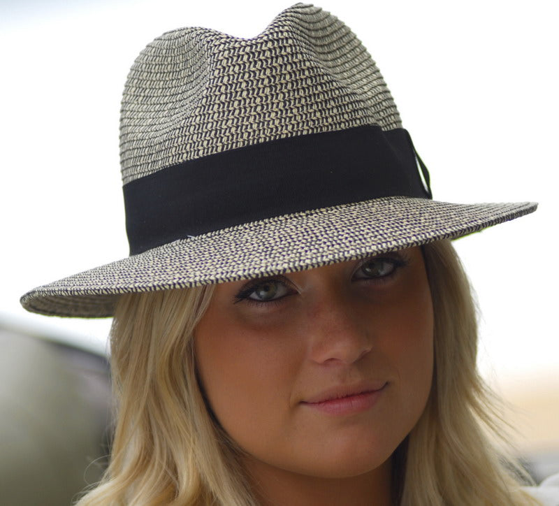 Contemporary Fedora - Unisex Hat - Large (Black)