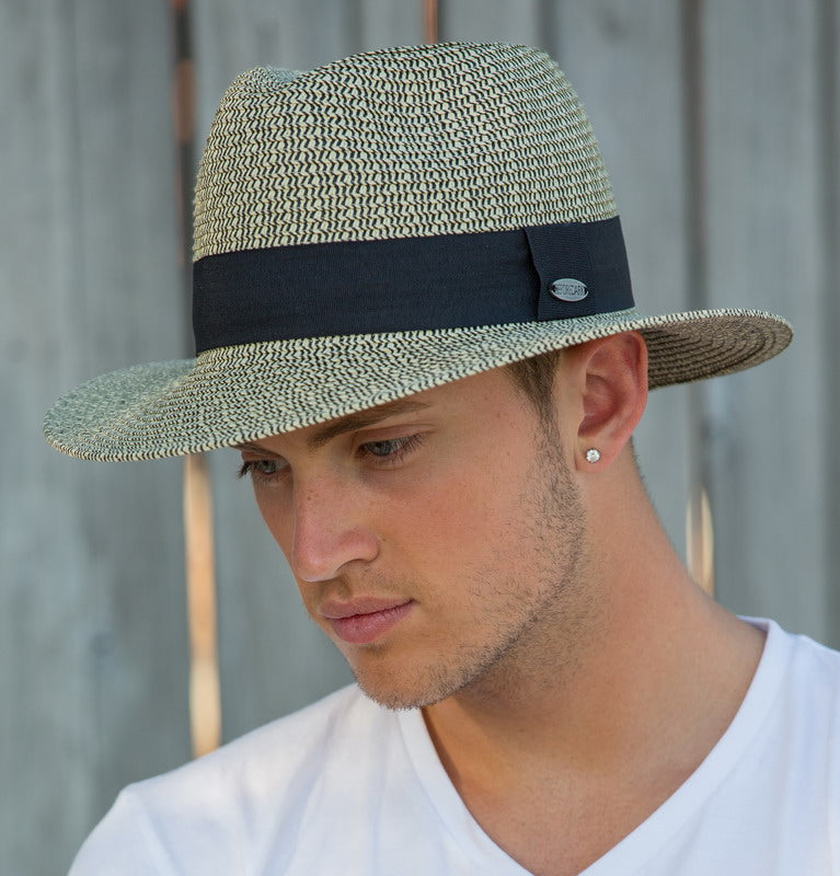 Contemporary Fedora - Unisex Hat - Large (Black)
