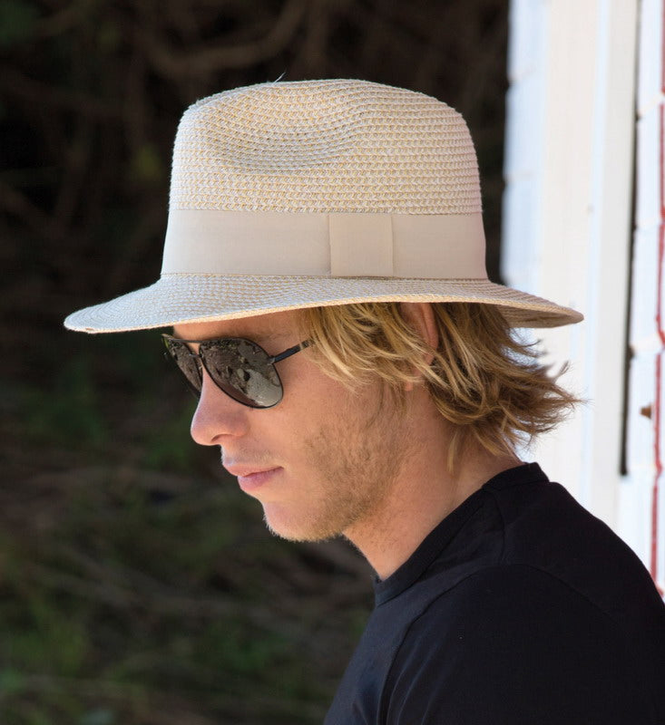 Contemporary Fedora - Unisex Hat - Large (Natural)