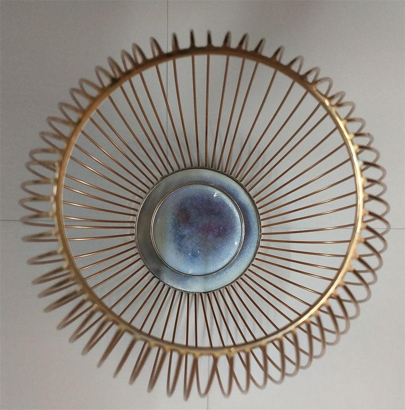 Candle Holder - Rose Gold Wire Medium (18cm)