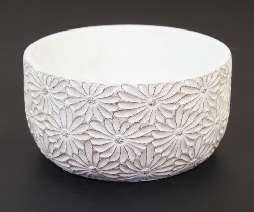 Round Low Pot Flower Design LARGE
