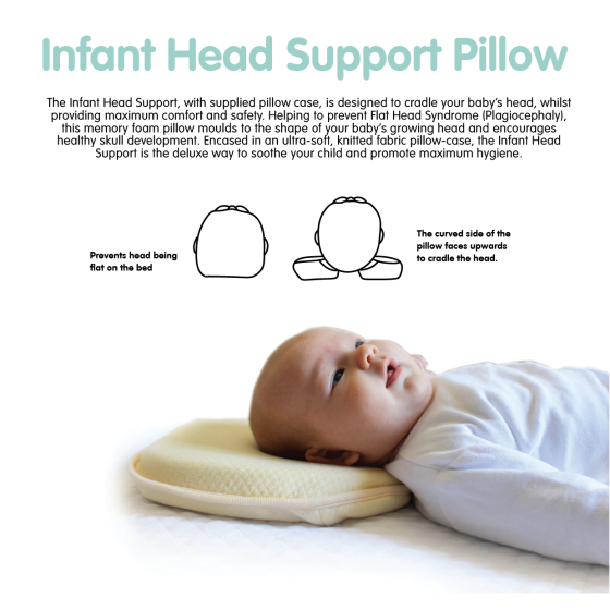 Infant Head Support With Pillowcase - Baby First
