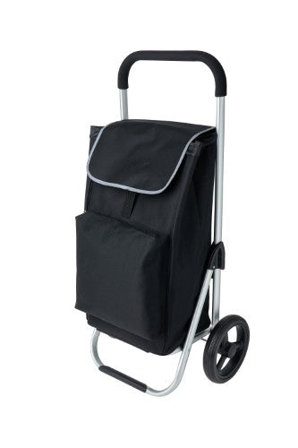 Deluxe Aluminium Shopping Trolley - Karlstert (Black)