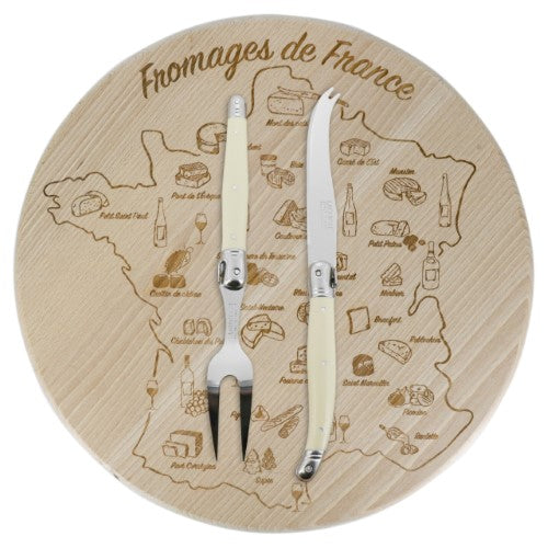 Cheese Set - ANDRE VERDIER Ivory (2 Piece Plus Board)