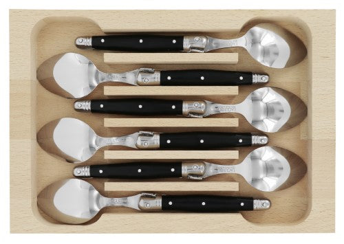 Coffee Spoon Set - ANDRE VERDIER Black (6 Piece)